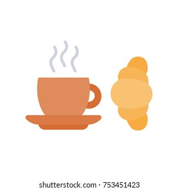 Croissant and coffee