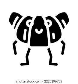 croissant dessert character glyph icon vector. croissant dessert character sign. isolated symbol illustration
