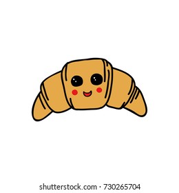 croissant doodle icon