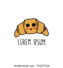 croissant doodle icon