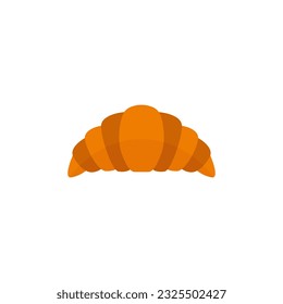 croissant flat design vector illustration. pastry icon
