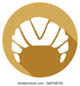croissant flat icon