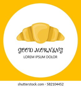 Croissant flat illustration