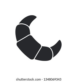 croissant flat vector icon