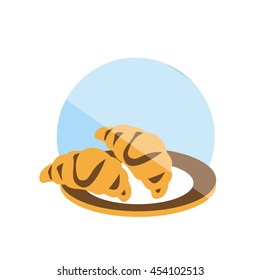 croissant  food icon vector art