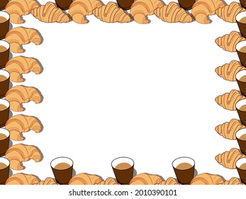 croissant food vector white background