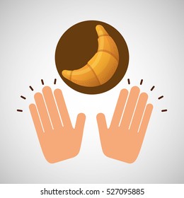 croissant french bakery concept vector illustration eps 10
