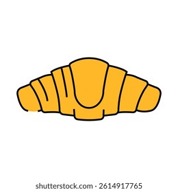 croissant french cuisine line icon vector. croissant french cuisine sign. isolated symbol illustration