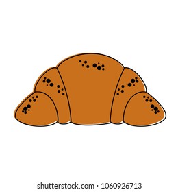 Croissant fresh bread