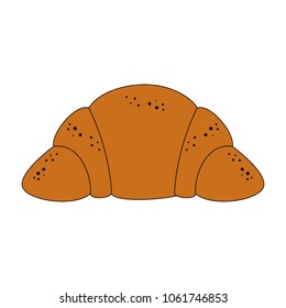 Croissant fresh bread