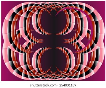 Croissant - horn, antler cut and color from each other lighter after dark