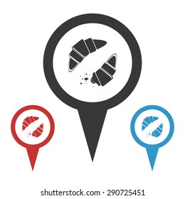 Croissant icon. 