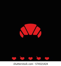 Croissant icon.