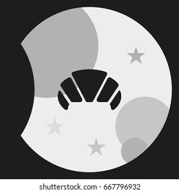 Croissant icon.