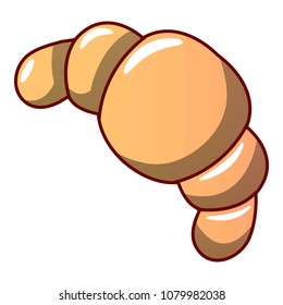Croissant icon. Cartoon illustration of croissant vector icon for web