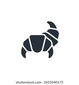 croissant icon collection . design style with background
