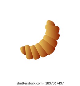 croissant icon of  color style  design vector template