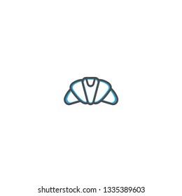 Croissant icon design. Gastronomy icon vector illustration design