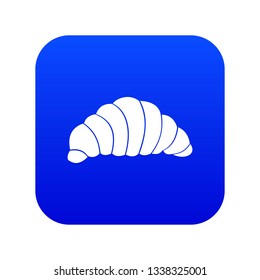 Croissant icon digital blue for any design isolated on white vector illustration