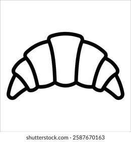 Croissant Icon Element For Design