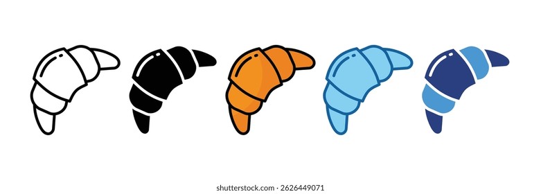 Croissant Icon Element For Design