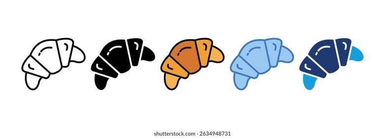 Croissant Icon Element für Design