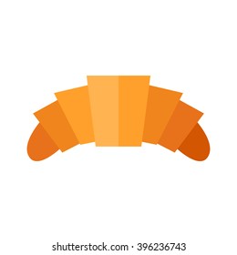 Croissant icon. Flat design.