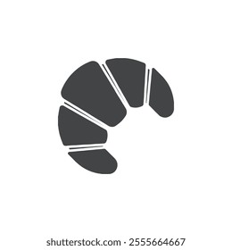 croissant icon flat filled vector symbol