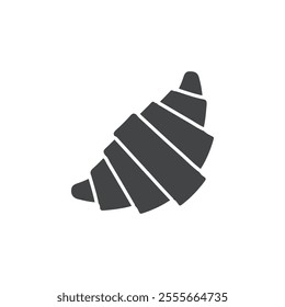 croissant icon flat filled vector symbol