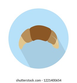 Croissant icon. Flat illustration of croissant vector icon isolated on white background