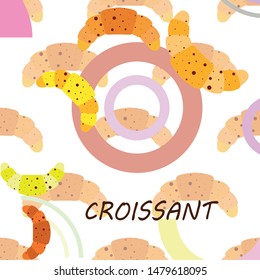 croissant icon. flat illustration of croissant - vector icon. croissant sign symbol