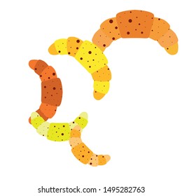 croissant icon. flat illustration of croissant - vector icon. croissant sign symbol