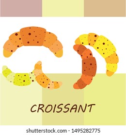 croissant icon. flat illustration of croissant - vector icon. croissant sign symbol