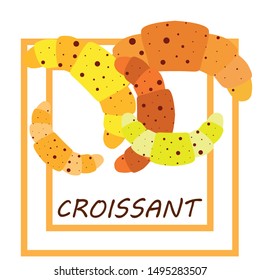 croissant icon. flat illustration of croissant - vector icon. croissant sign symbol