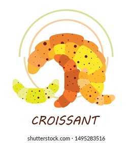 croissant icon. flat illustration of croissant - vector icon. croissant sign symbol