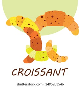 croissant icon. flat illustration of croissant - vector icon. croissant sign symbol