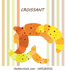croissant icon. flat illustration of croissant - vector icon. croissant sign symbol
