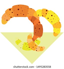croissant icon. flat illustration of croissant - vector icon. croissant sign symbol