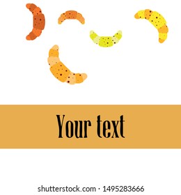 croissant icon. flat illustration of croissant - vector icon. croissant sign symbol