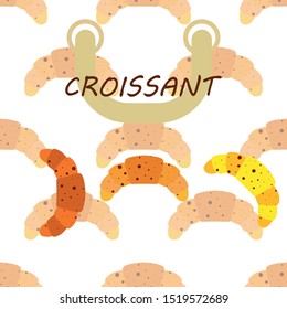 croissant icon. flat illustration of croissant - vector icon. croissant sign symbol