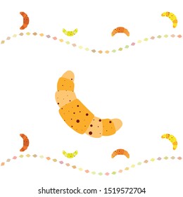 croissant icon. flat illustration of croissant - vector icon. croissant sign symbol