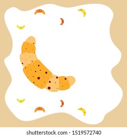 croissant icon. flat illustration of croissant - vector icon. croissant sign symbol