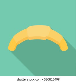 Croissant icon. Flat illustration of croissant vector icon for web