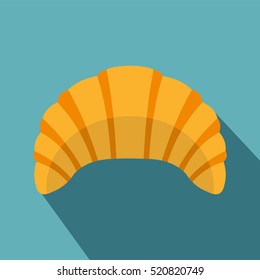 Croissant icon. Flat illustration of croissant vector icon for web