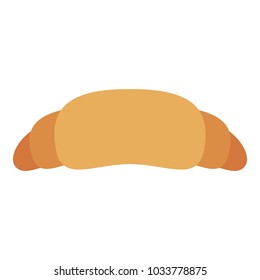Croissant icon, flat style
