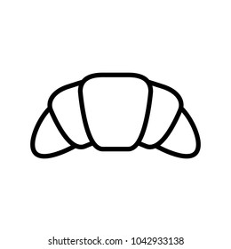 croissant icon illustration isolated vector sign symbol