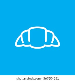 croissant icon illustration isolated vector sign symbol