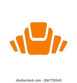 gráfico vectorial de ilustración de icono de croissant