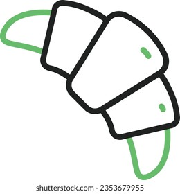 Croissant Icon image. Suitable for mobile application.