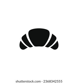 Croissant icon isolated on white background